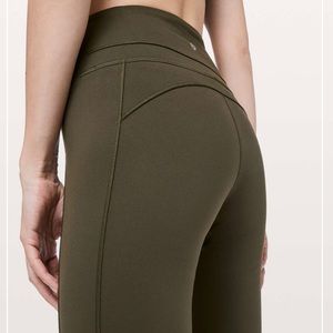 Lululemon Groove Pant Straight *32" Dark Olive leggings